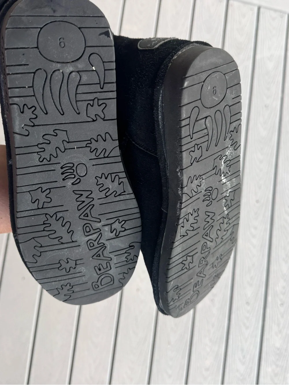 BearPaw black suede
